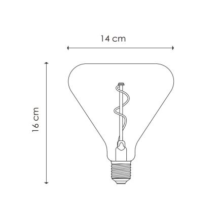 Himmennettävä LED-polttimo VINTAGE EDISON E27/3W/230V 2700K