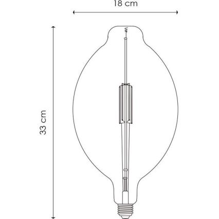 Himmennettävä LED-polttimo VINTAGE EDISON E27/4W/230V 1800K