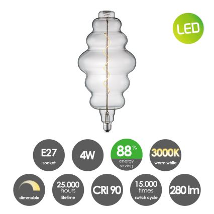 Himmennettävä LED-polttimo VINTAGE EDISON E27/4W/230V 3000K CRI 90
