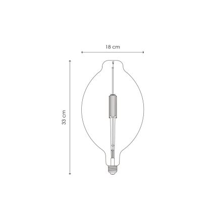 Himmennettävä LED-polttimo VINTAGE EDISON E27/4W/230V 3000K