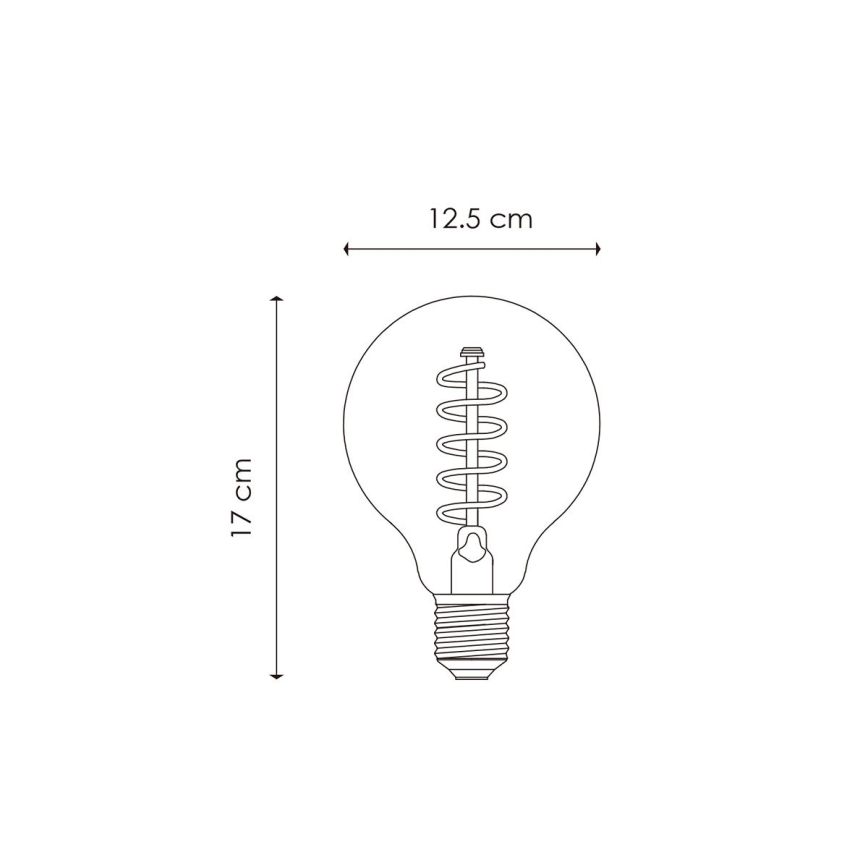 Himmennettävä LED-polttimo VINTAGE EDISON G125 E27/4W/230V 2200K