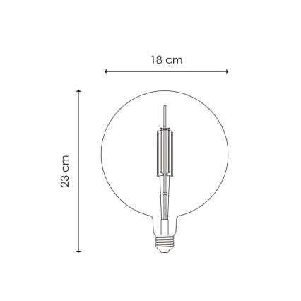 Himmennettävä LED-polttimo VINTAGE EDISON G180 E27/4W/230V 2700K