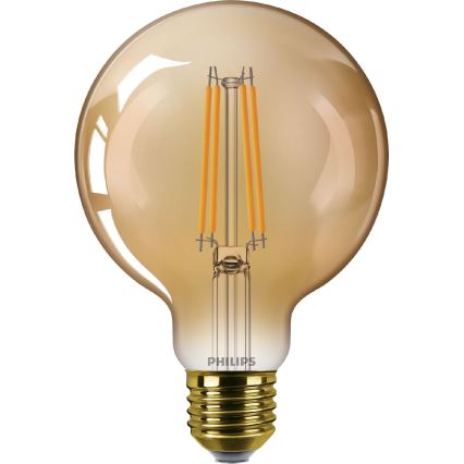 Himmennettävä LED-polttimo VINTAGE Philips G95 E27/7W/230V 1800K
