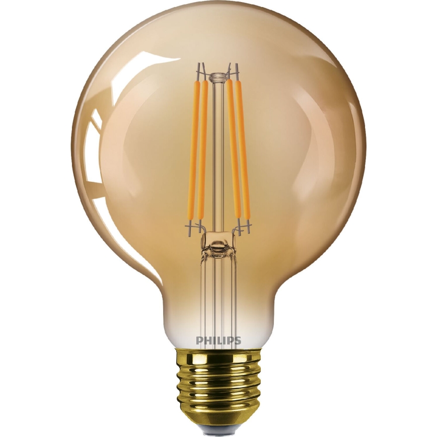 Himmennettävä LED-polttimo VINTAGE Philips G95 E27/7W/230V 1800K