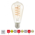Himmennettävä LED-polttimo VINTAGE ST64 E27/4W/230V 2200K - STEPDIMMING - Eglo 12522