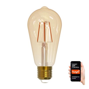 Himmennettävä LED-polttimo VINTAGE ST64 E27/5,5W/230V 1800-2700K Wi-fi Tuya