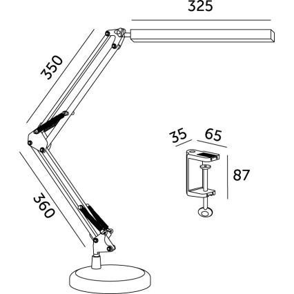 Himmennettävä LED-pöytävalaisin 2in1 USB TENUIX LED/14W/5V 3000-6000K