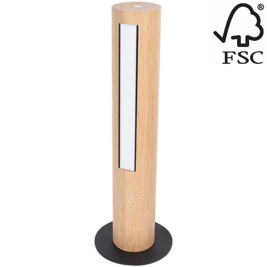 Himmennettävä LED-pöytävalaisin CONOR LED/9W/230V tammi – FSC sertifioitu