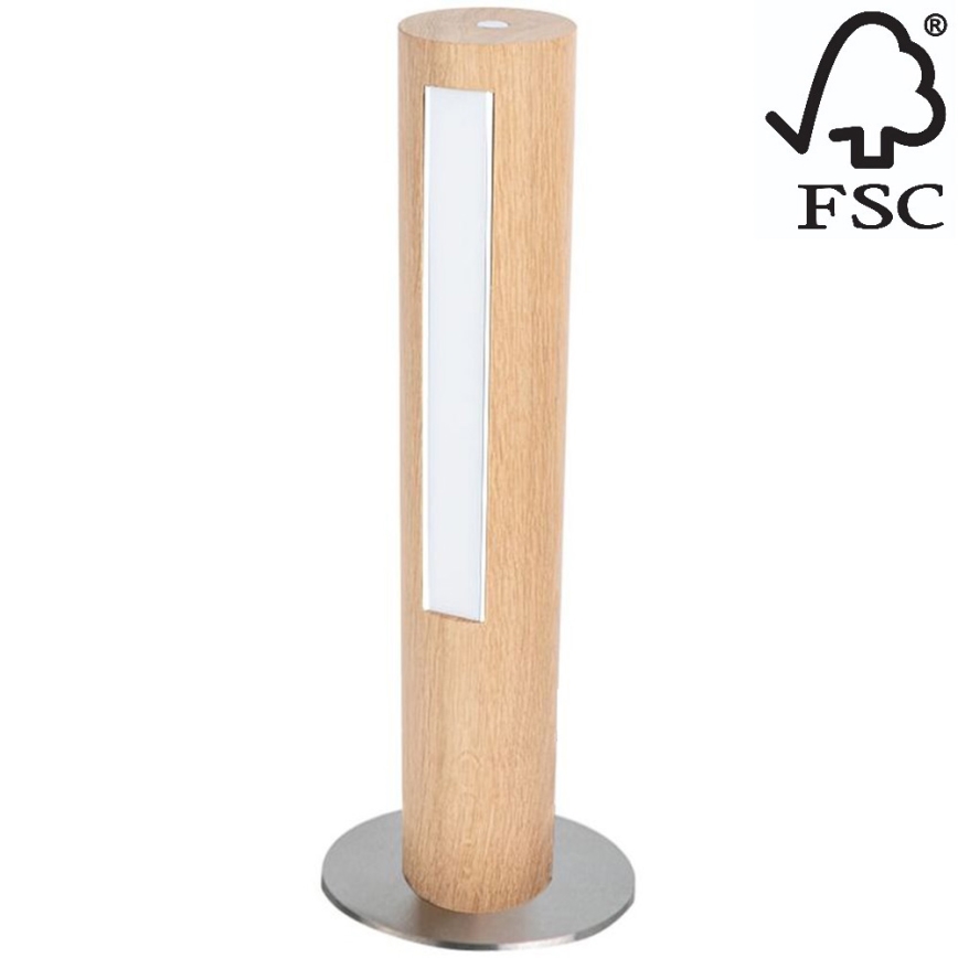 Himmennettävä LED-pöytävalaisin CONOR LED/9W/230V tammi – FSC sertifioitu