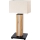 Himmennettävä LED-pöytävalaisin FLAME 1xE27/40W+ LED/4,6W/230V 56,5 cm tammi