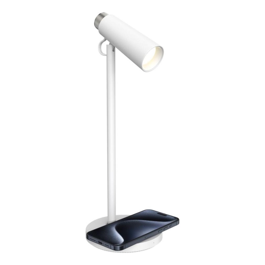 Himmennettävä LED-pöytävalaisin kanssa langaton Qi lataus TIT LED/12W/230V valkoinen