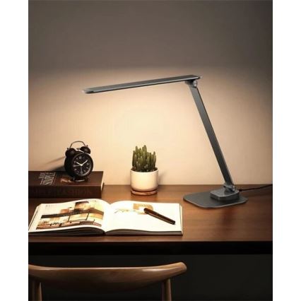 Himmennettävä LED-pöytävalaisin kanssa USB LED/7,5W/230V 3000K/4000K/5500K antrasiitti