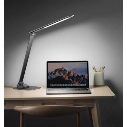 Himmennettävä LED-pöytävalaisin kanssa USB LED/7,5W/230V 3000K/4000K/5500K antrasiitti