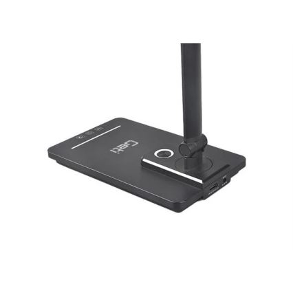Himmennettävä LED-pöytävalaisin kanssa USB LED/9W/230V 3000K/4000K/5500K musta