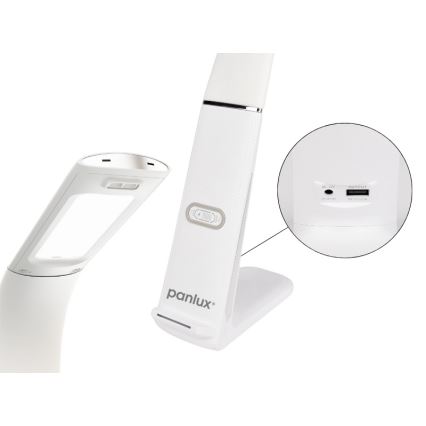 Himmennettävä LED-pöytävalaisin langattomalla latauksella ja sensori LORD EVO LED/8W/230V 3000K/4500K/6000K valkoinen