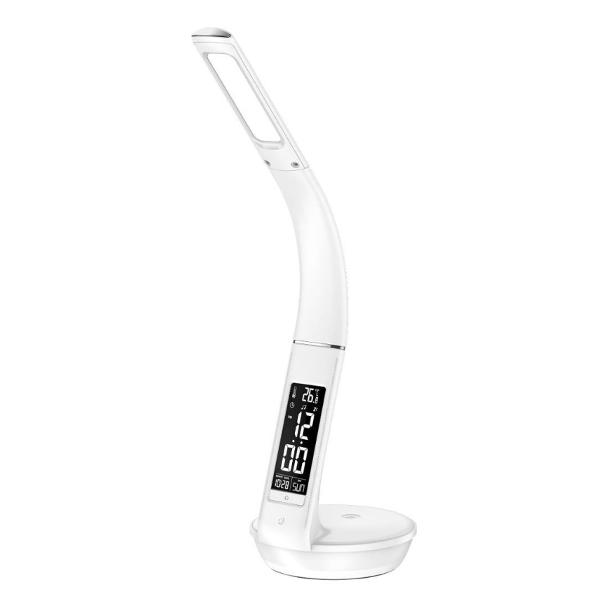 Himmennettävä LED-pöytävalaisin langattomalla latauksella Qi 5W ja näyttö LED/6W/230V 3000/4000/6000K valkoinen
