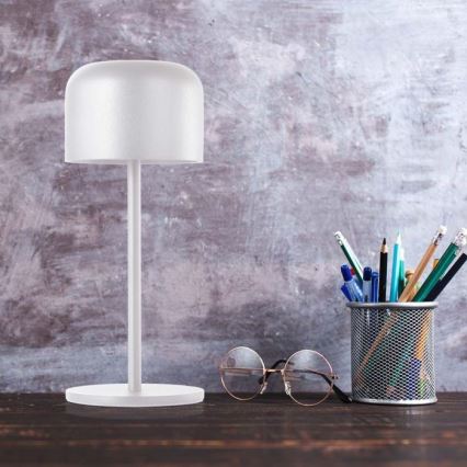 LED Himmennettävä ladattava kosketuspöytävalaisin LED/1,5W/5V 2700-5700K IP54 2200 mAh valkoinen