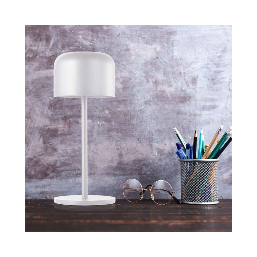 LED Himmennettävä ladattava kosketuspöytävalaisin LED/1,5W/5V 2700-5700K IP54 2200 mAh valkoinen