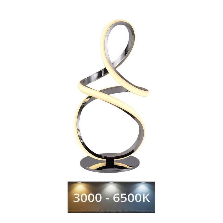 Himmennettävä LED-pöytävalaisin LED/28W/230V 3000/4000/6500K kiiltävä kromi