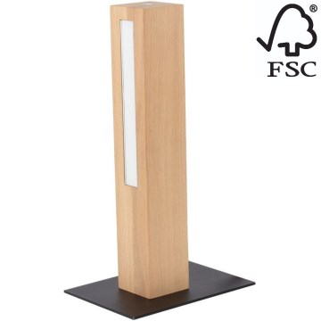 Himmennettävä LED-pöytävalaisin LEON LED/9W/230V tammi – FSC sertifioitu