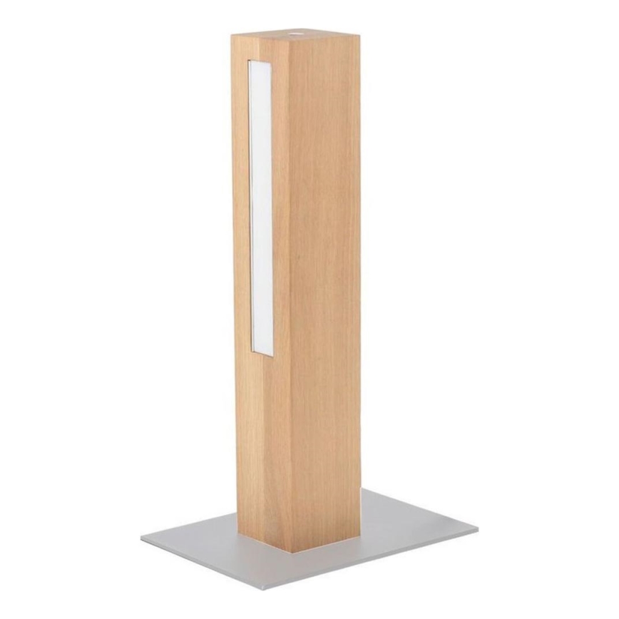 Himmennettävä LED-pöytävalaisin LEON LED/9W/230V tammi