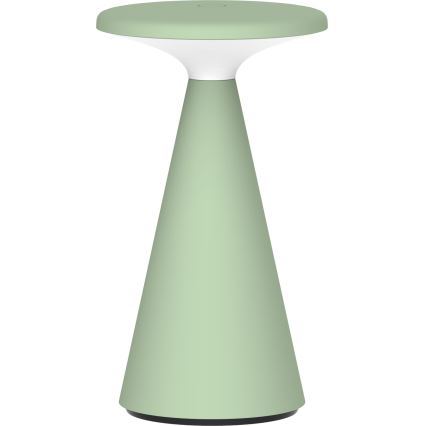 LED Himmennettävä kosketus ulko pöytävalaisin PAROS LED/1,8W/5V USB 1800 mAh IP44 vihreä