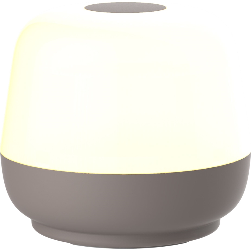 LED Himmennettävä kosketus ulko pöytävalaisin SAMBA LED/1,2W/5V USB 1200 mAh IP44 harmaa