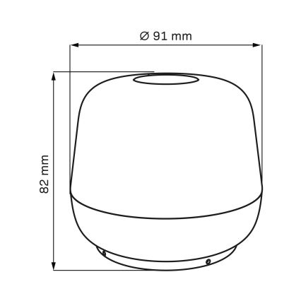LED Himmennettävä kosketus ulko pöytävalaisin SAMBA LED/1,2W/5V USB 1200 mAh IP44 harmaa