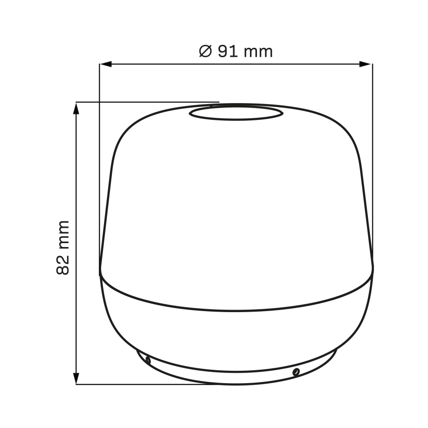 LED Himmennettävä kosketus ulko pöytävalaisin SAMBA LED/1,2W/5V USB 1200 mAh IP44 harmaa