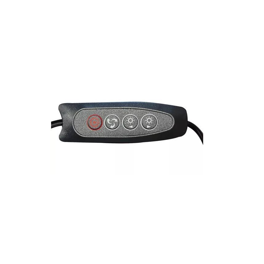 Himmennettävä LED-pöytävalaisin suurennuslasilla LED/6W/5V 3000K/4000K/6000K musta