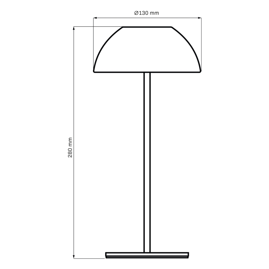 LED Himmennettävä kosketus ulko pöytävalaisin TANZANIA LED/1,8W/5V USB 1800 mAh IP44 vaaleanpunainen