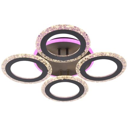 Himmennettävä LED-RGB-kattokruunu LED/55W/230V 3000-6500K + kauko-ohjaus