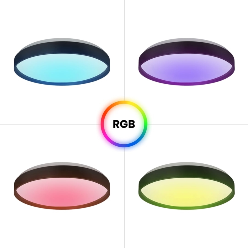 Himmennettävä LED-RGB-kattovalaisin RINGO LED/36W/230V + kauko-ohjaus