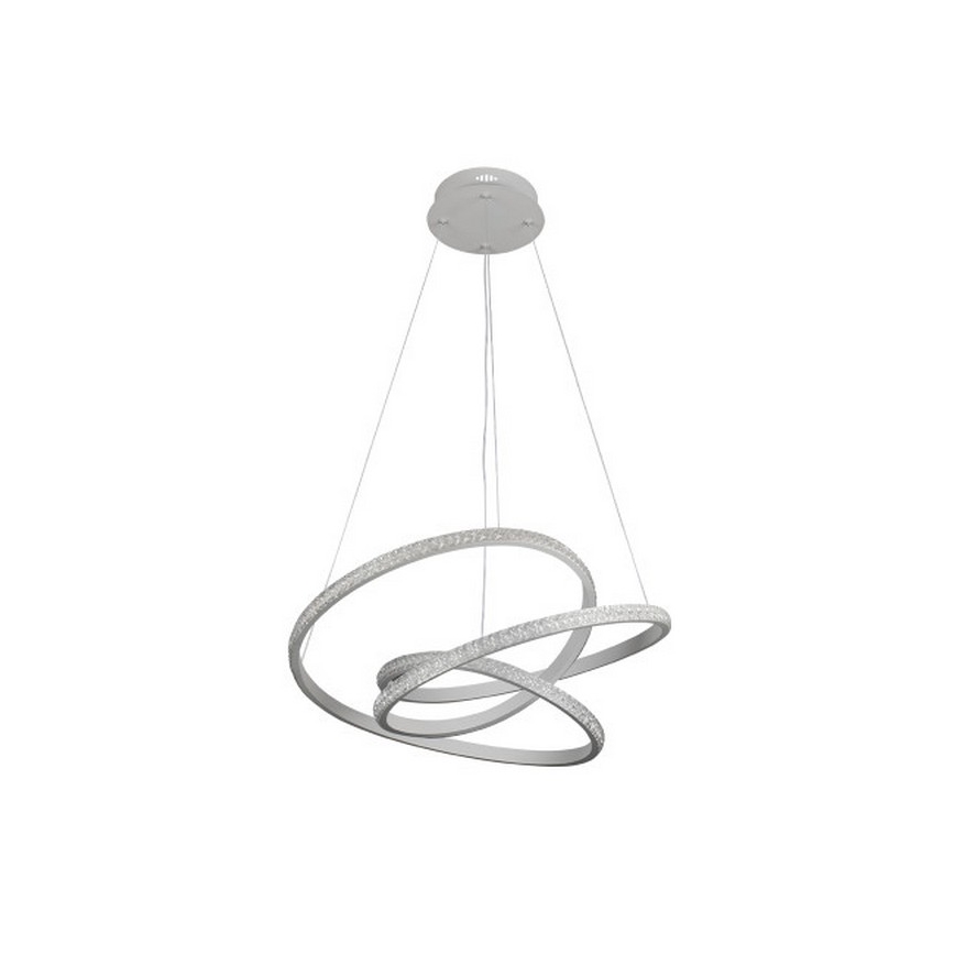 LED-himennettävä kattokruunu vaijerilla LED/90W/230V 3000-6500K halkaisija 47 cm + kaukosäädin