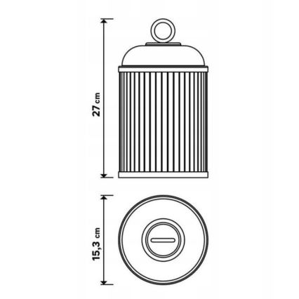 Himmennettävä LED-ulkolamppu CANARI LED/2W/5V IP44