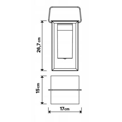 Himmennettävä LED-ulkolamppu MESHY LED/2W/5V IP44