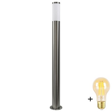 Himmennettävä LED-ulkovalaisin LIVIA 1xE27/6W/230V 2700-6500K Wi-Fi 100 cm IP44 hopea
