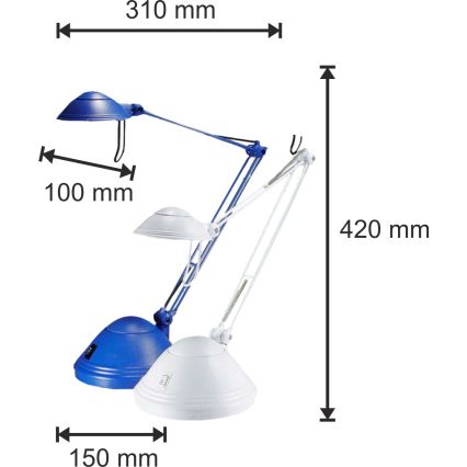 Himmennettävä pöytävalaisin ELA 1xGY6,35/50W/230V/12V sininen