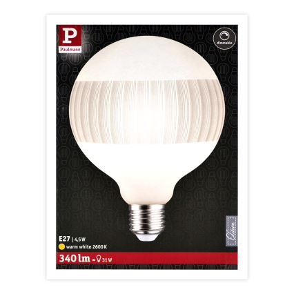 Himmennettevä LED-polttimo CLASSIC G125 E27/4,5W/230V 2600K - Paulmann 28743