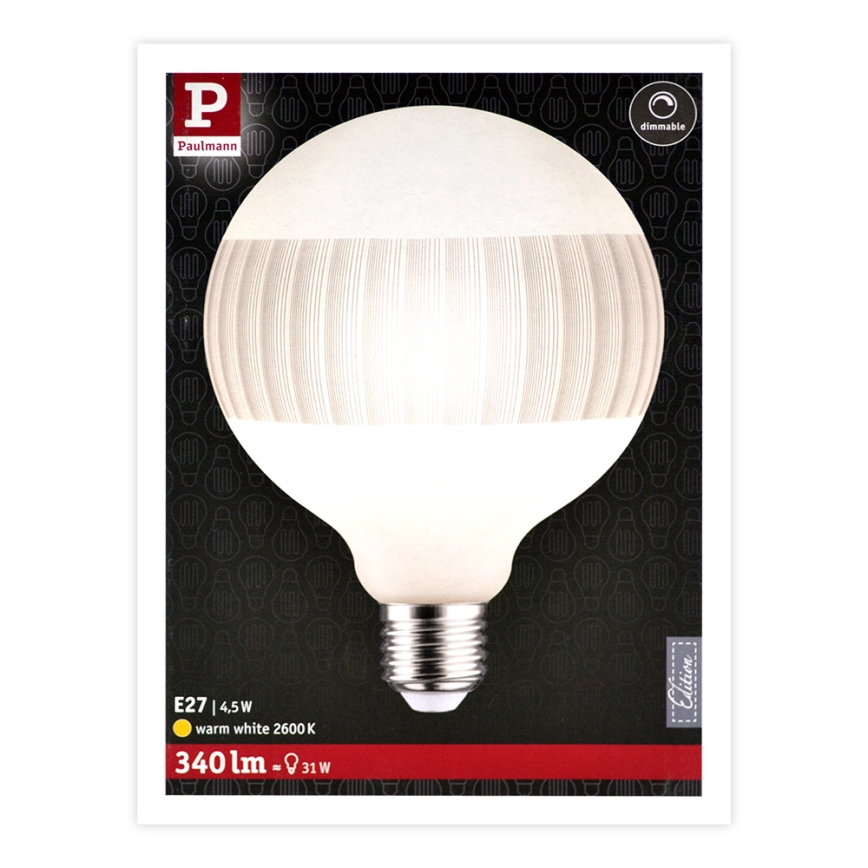 Himmennettevä LED-polttimo CLASSIC G125 E27/4,5W/230V 2600K - Paulmann 28743