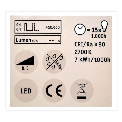 Himmennettevä LED-polttimo GU10/7W/230V 2700K - Paulmann 28753