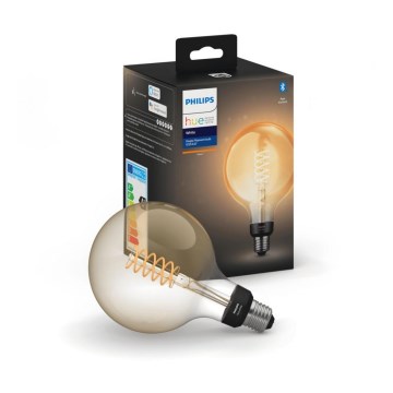 Himmennettevä LED-polttimo Philips Hue WHITE FILAMENT G125 E27/7W/230V 2100K