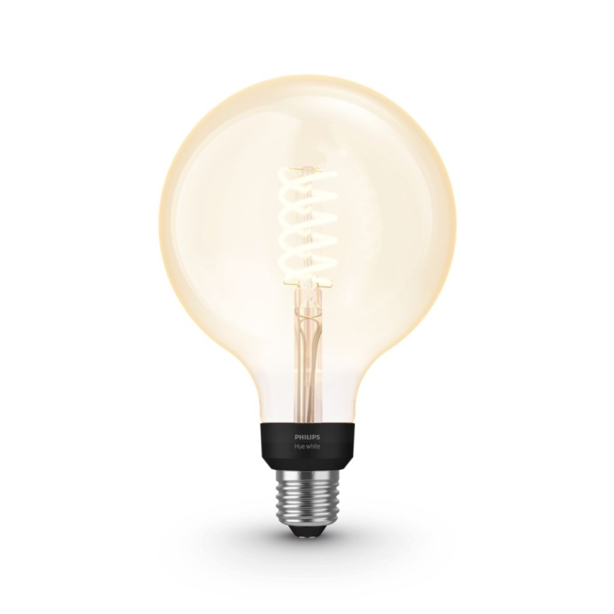 Himmennettevä LED-polttimo Philips Hue WHITE FILAMENT G125 E27/7W/230V 2100K