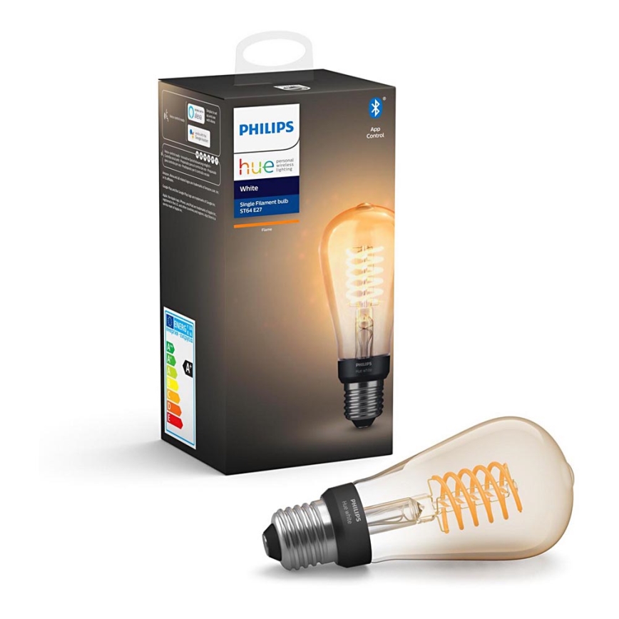 Himmennettevä LED-polttimo Philips Hue WHITE FILAMENT ST64 E27/7W/230V 2100K