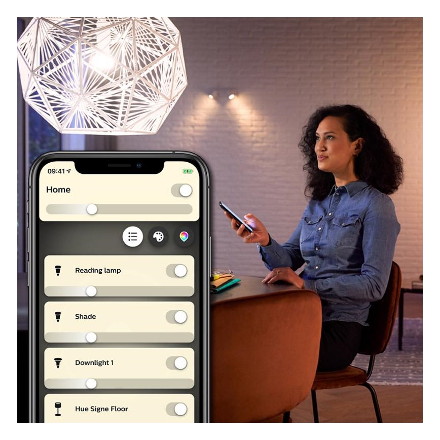 Himmennettevä LED-polttimo Philips Hue WHITE FILAMENT ST64 E27/7W/230V 2100K