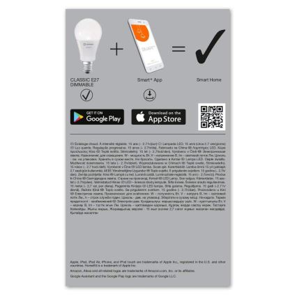 Himmennettevä LED-polttimo SMART+ E27/14W/230V 2700K Wi-Fi - Ledvance