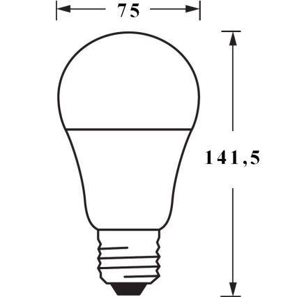 Himmennettevä LED-polttimo SMART+ E27/14W/230V 2700K Wi-Fi - Ledvance
