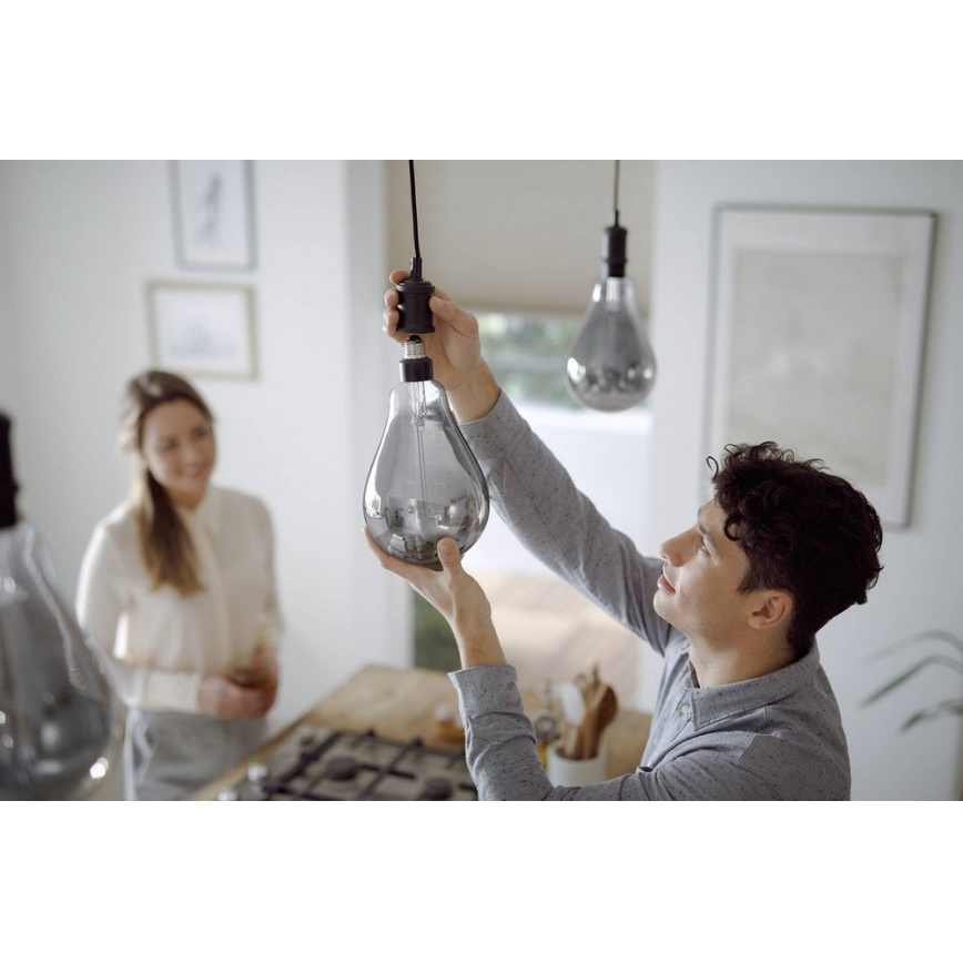 Himmennettevä LED-polttimo SMOKY VINTAGE Philips A160 E27/6,5W/230V 4000K