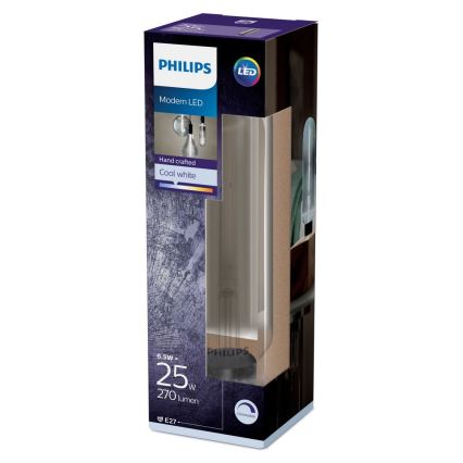 Himmennettevä LED-polttimo SMOKY VINTAGE Philips T65 E27/6,5W/230V 4000K