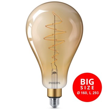Himmennettevä LED-polttimo VINTAGE Philips A160 E27/6,5W/230V 2000K
